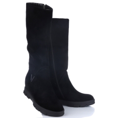 Kozaki damskie Loretta Vitale B532 BLACK SUEDE