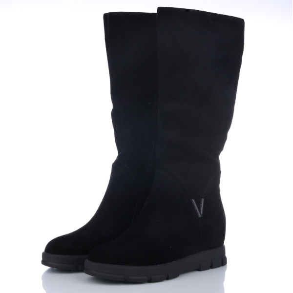 Kozaki damskie Loretta Vitale B532 BLACK SUEDE