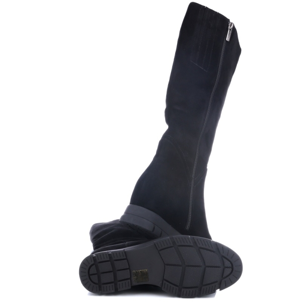 Kozaki damskie Loretta Vitale B532 BLACK SUEDE