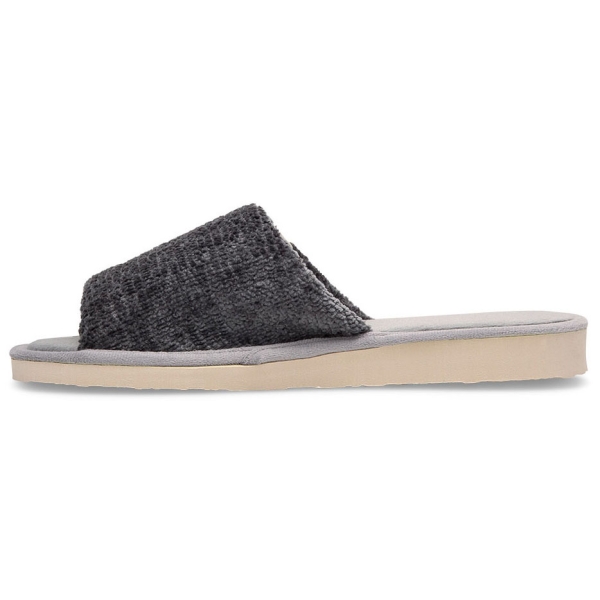 Pantofle damskie Meteor (Natural Style) NS-075 grafitowe