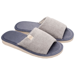 Pantofle damskie Meteor (Natural Style) NS-075 szare