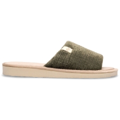 Pantofle damskie Meteor (Natural Style) NS-075 zielone