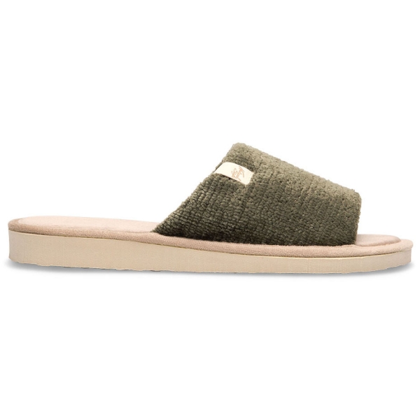 Pantofle damskie Meteor (Natural Style) NS-075 zielone