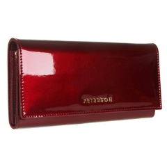Peterson PTN BC-409-1599 RED portfel damski skórzany czerwony