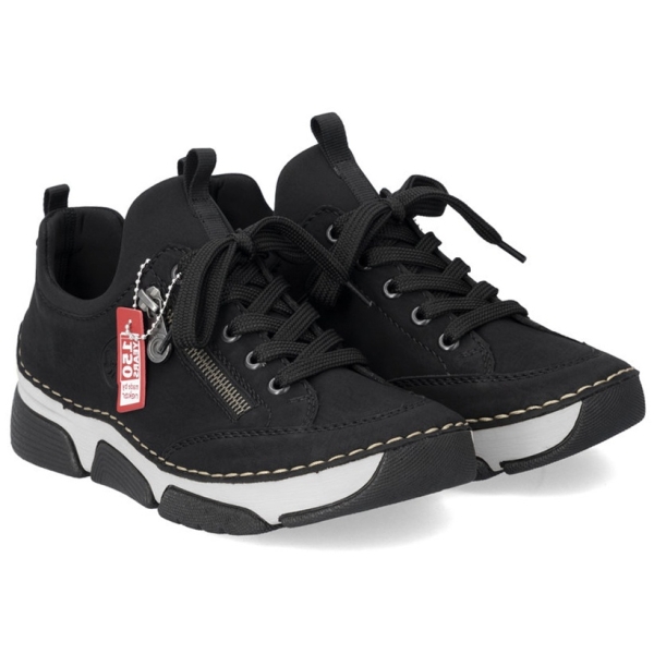 Sneakersy damskie Rieker 45973-00 BLACK
