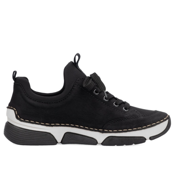 Sneakersy damskie Rieker 45973-00 BLACK
