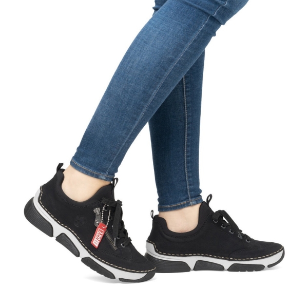 Sneakersy damskie Rieker 45973-00 BLACK