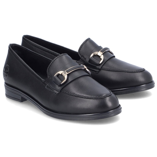 Mokasyny damskie Rieker 46262-01 BLACK