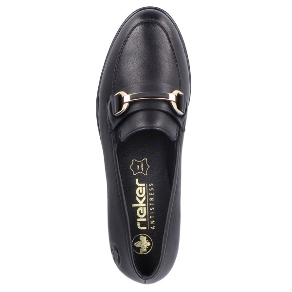 Mokasyny damskie Rieker 46262-01 BLACK