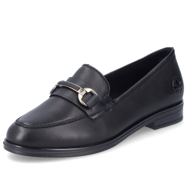 Mokasyny damskie Rieker 46262-01 BLACK