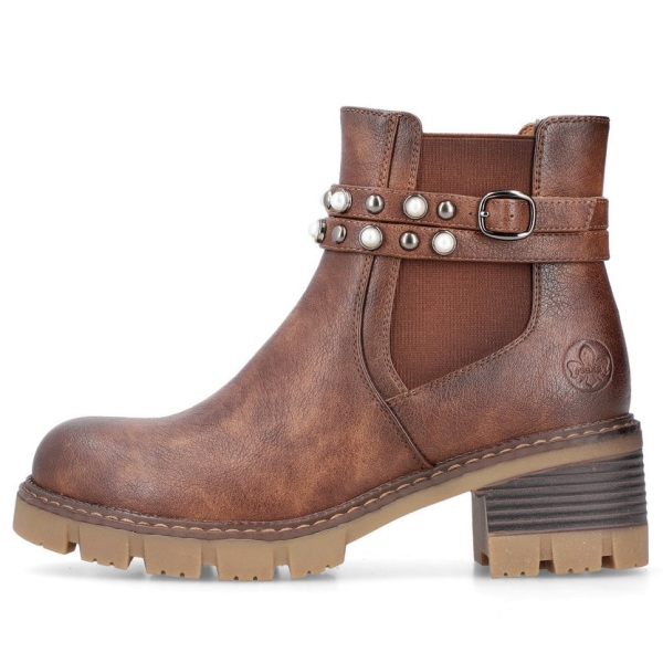 Botki damskie Rieker 92064-25 BROWN