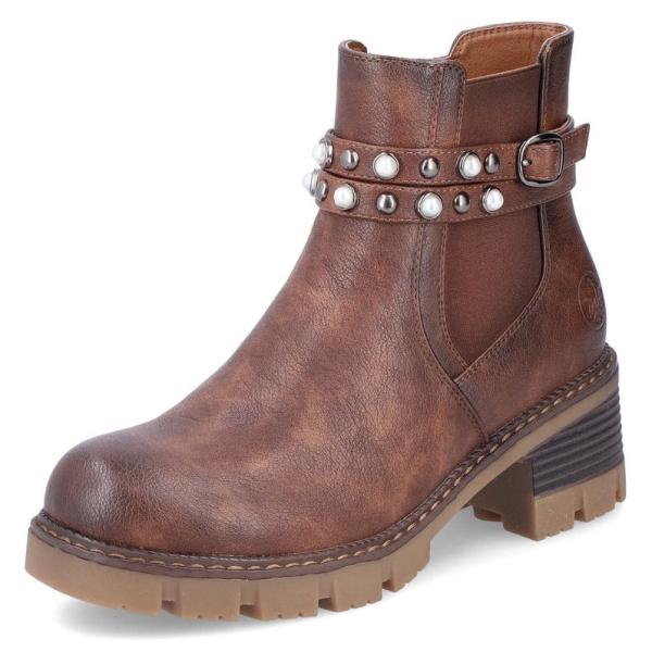 Botki damskie Rieker 92064-25 BROWN