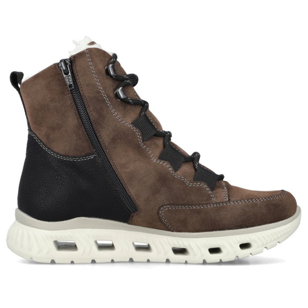 Trzewiki damskie wodoodporne Rieker M6012-25 BROWN