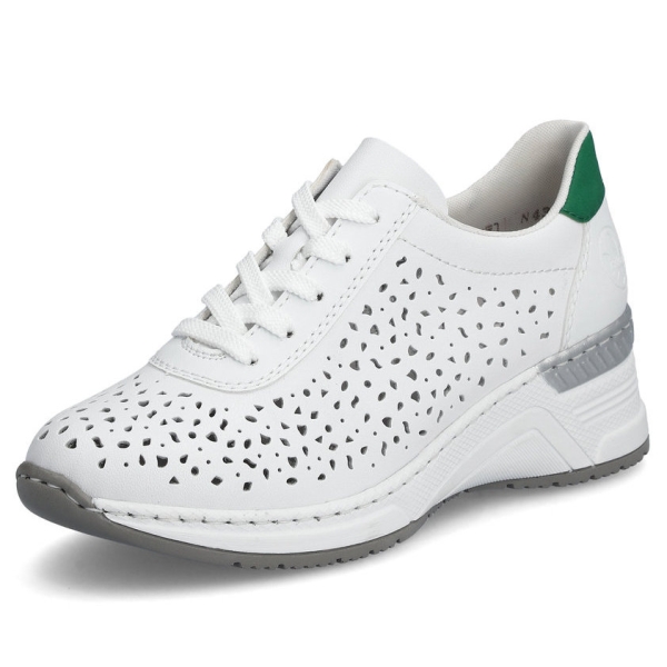 Sneakersy damskie Rieker N43A1-80 WHITE