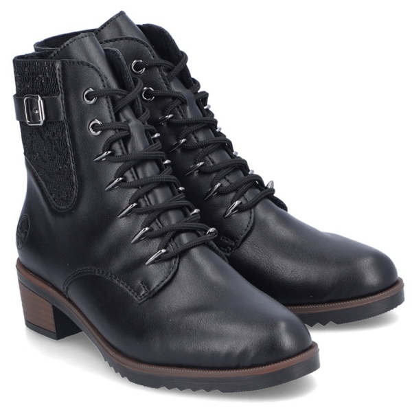 Trzewiki damskie Rieker Y0500-00 BLACK