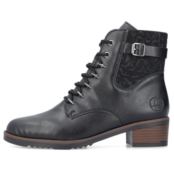 Trzewiki damskie Rieker Y0500-00 BLACK