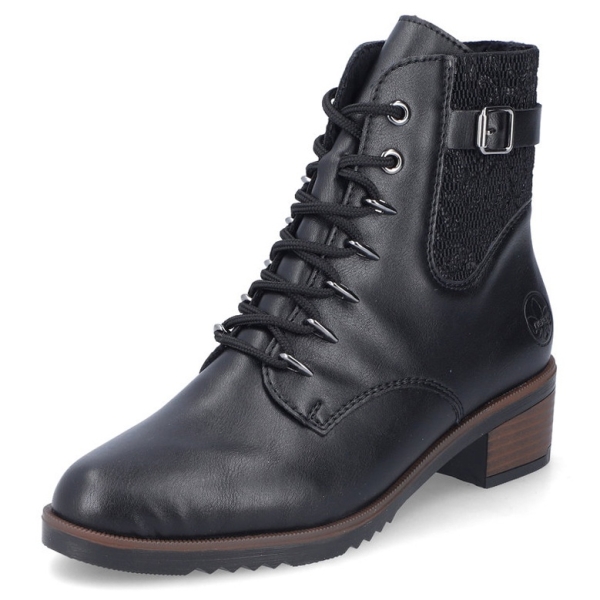Trzewiki damskie Rieker Y0500-00 BLACK