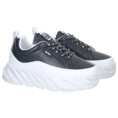 Sneakersy damskie Lee Cooper LCW-24-47-2712L BLACK/WHITE