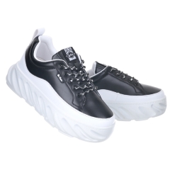 Sneakersy damskie Lee Cooper LCW-24-47-2712L BLACK/WHITE