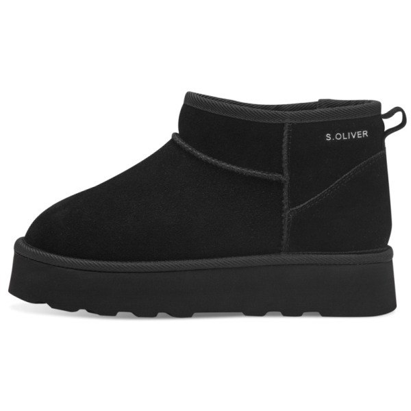 Śniegowce damskie z futerkiem s.Oliver 5-26352-41 001 BLACK