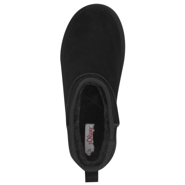 Śniegowce damskie z futerkiem s.Oliver 5-26352-41 001 BLACK