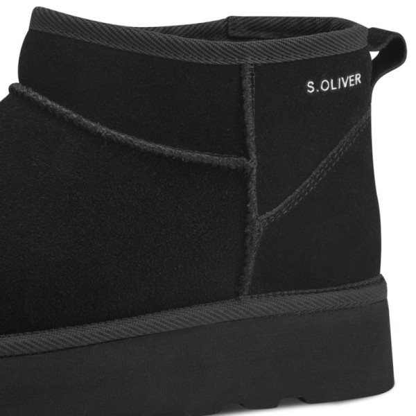 Śniegowce damskie z futerkiem s.Oliver 5-26352-41 001 BLACK