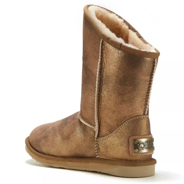 Śniegowce damskie AUSTRALIA LUXE COSY SHORT ANTIQUE GOLD złote
