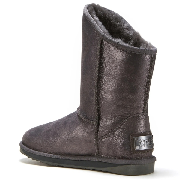 Śniegowce damskie AUSTRALIA LUXE COSY SHORT ANTIQUE SILVER srebrne