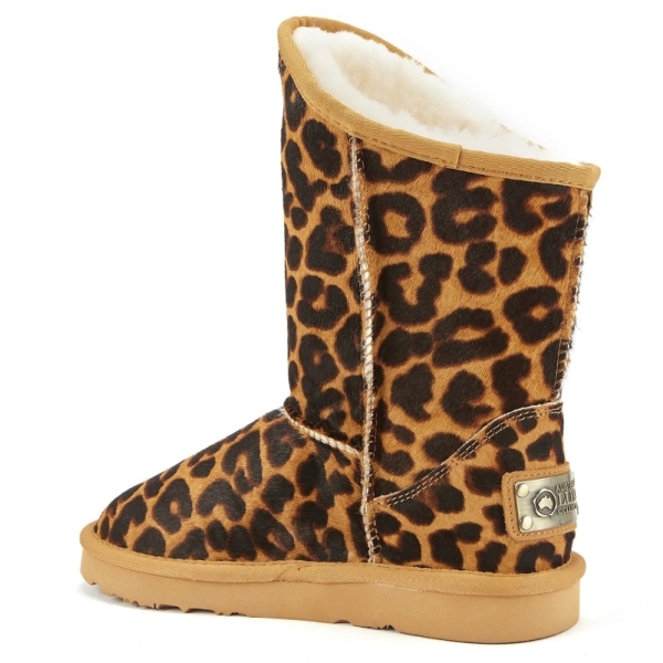 Śniegowce damskie AUSTRALIA LUXE COSY SHORT LEOPARD brązowe w cętki