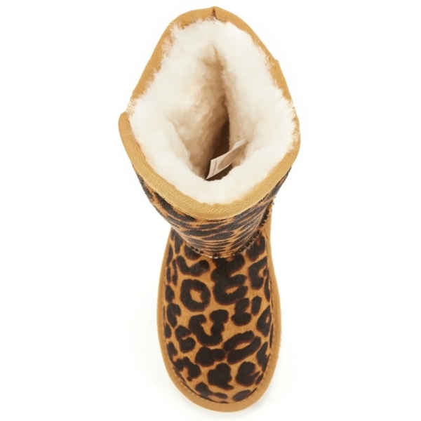 Śniegowce damskie AUSTRALIA LUXE COSY SHORT LEOPARD brązowe w cętki