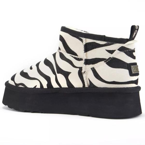Śniegowce damskie AUSTRALIA LUXE COSY ULTRA PLATFOAM BLACK ZEBRA