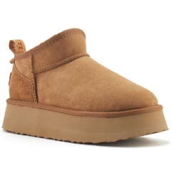 Śniegowce damskie AUSTRALIA LUXE COSY ULTRA PLATFOAM CHESTNUT jasny brąz