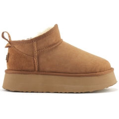 Śniegowce damskie AUSTRALIA LUXE COSY ULTRA PLATFOAM CHESTNUT jasny brąz