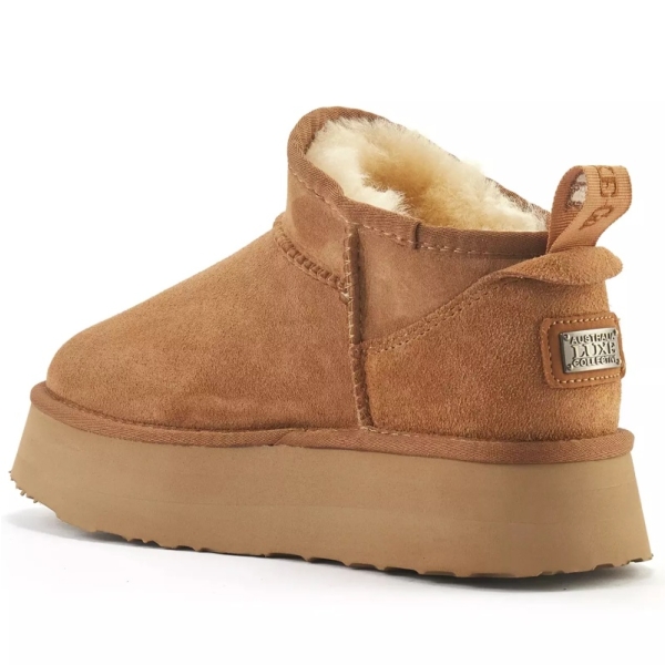 Śniegowce damskie AUSTRALIA LUXE COSY ULTRA PLATFOAM CHESTNUT jasny brąz
