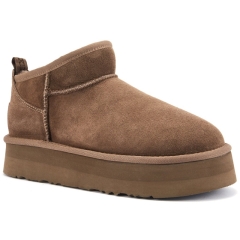 Śniegowce damskie AUSTRALIA LUXE COSY ULTRA PLATFOAM CLAY brązowe