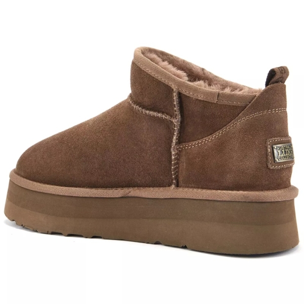 Śniegowce damskie AUSTRALIA LUXE COSY ULTRA PLATFOAM CLAY brązowe