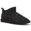Śniegowce damskie AUSTRALIA LUXE COSY ULTRA SHORT GLITTER BLACK czarne