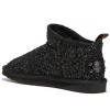 Śniegowce damskie AUSTRALIA LUXE COSY ULTRA SHORT GLITTER BLACK czarne