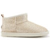 Śniegowce damskie AUSTRALIA LUXE COSY ULTRA SHORT GLITTER CREAM kremowe