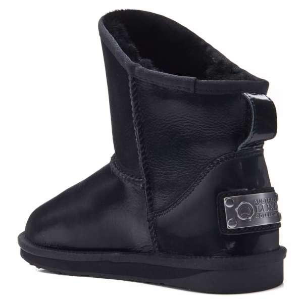 Śniegowce damskie AUSTRALIA LUXE COSY XTRA SHORT SATIN BLACK czarne