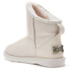 Śniegowce damskie AUSTRALIA LUXE COSY XTRA SHORT SATIN PALE białe