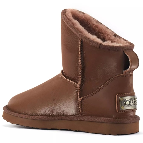 Śniegowce damskie AUSTRALIA LUXE COSY XTRA SHORT SATIN WHISKY brązowe