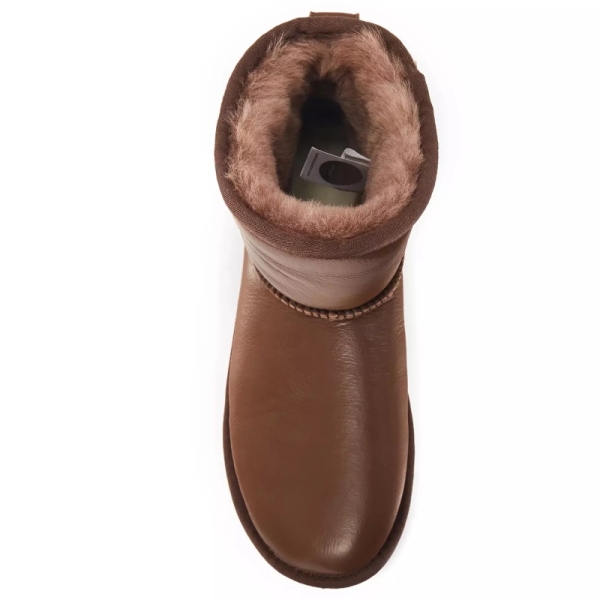 Śniegowce damskie AUSTRALIA LUXE COSY XTRA SHORT SATIN WHISKY brązowe