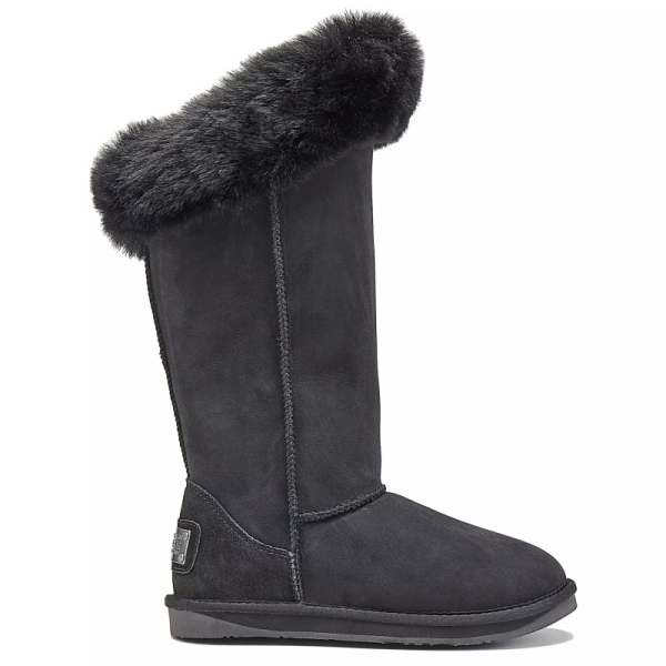Śniegowce damskie AUSTRALIA LUXE FOXY TALL BLACK czarne