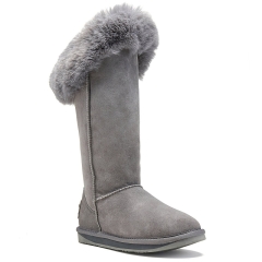 Śniegowce damskie AUSTRALIA LUXE FOXY TALL GRAY szare