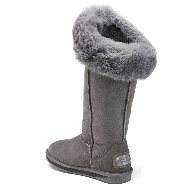 Śniegowce damskie AUSTRALIA LUXE FOXY TALL GRAY szare