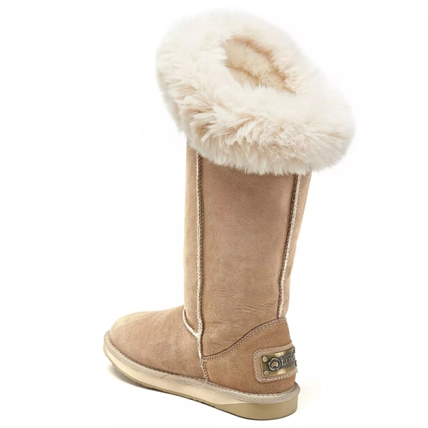 Śniegowce damskie AUSTRALIA LUXE FOXY TALL SAND brązowe