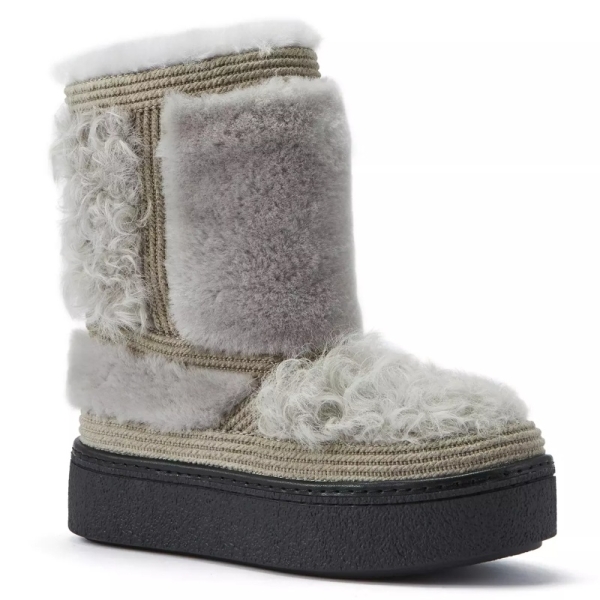 Śniegowce damskie AUSTRALIA LUXE NJORDE ICE GRAY śniegowce szare