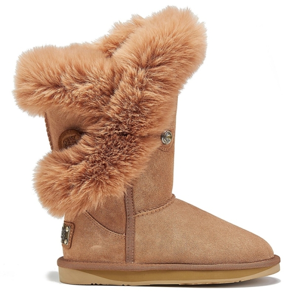 Śniegowce damskie AUSTRALIA LUXE NORDIC SHORT CHESTNUT  śniegowce brązowe