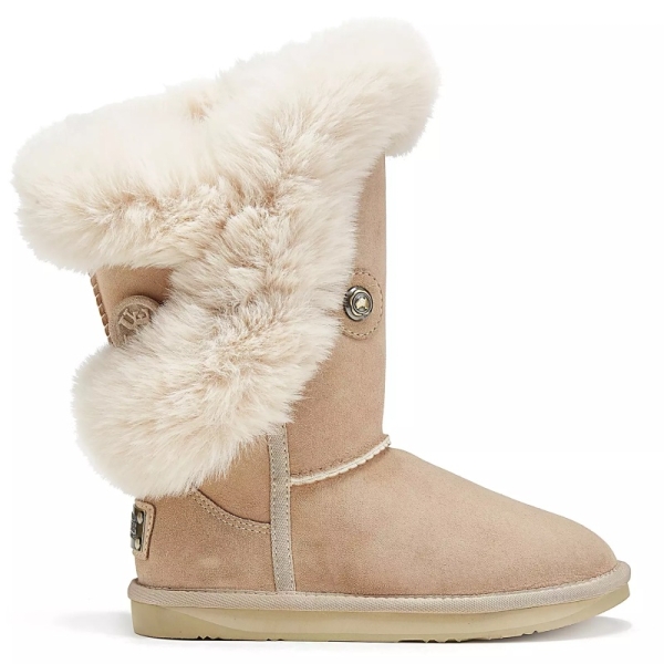 Śniegowce damskie AUSTRALIA LUXE NORDIC SHORT SAND  śniegowce brązowe